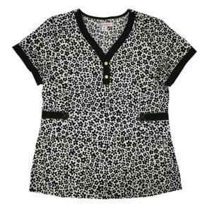 Koi Scrub Top 392PR-FLF Floral Field